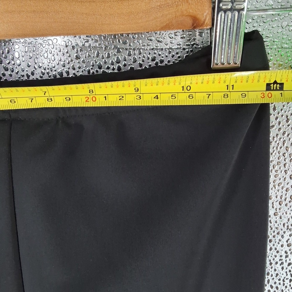 Connected Apparel Black Wide Leg Pants Small Elastic Waist Matte Jersey Matte - Picture 6 of 6